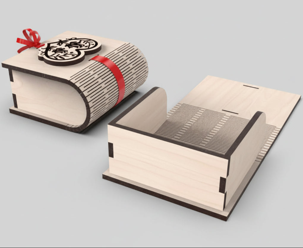 Caja de regalo en forma de libro