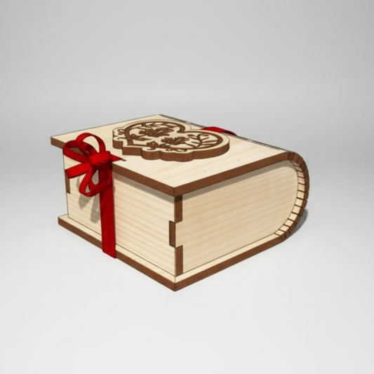 Caja de regalo en forma de libro