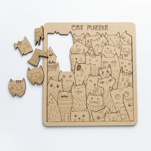 Puzles 2D - Gatos - Modelo 1