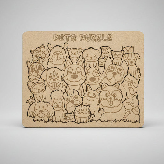 Puzles 2D - Mascotas - Modelo 1