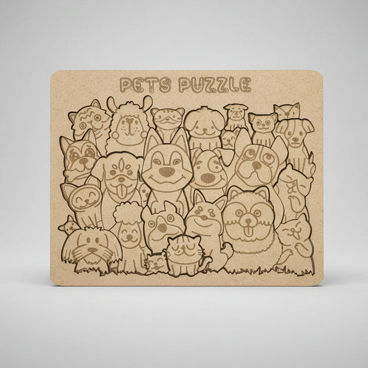 Puzles 2D - Mascotas - Modelo 1