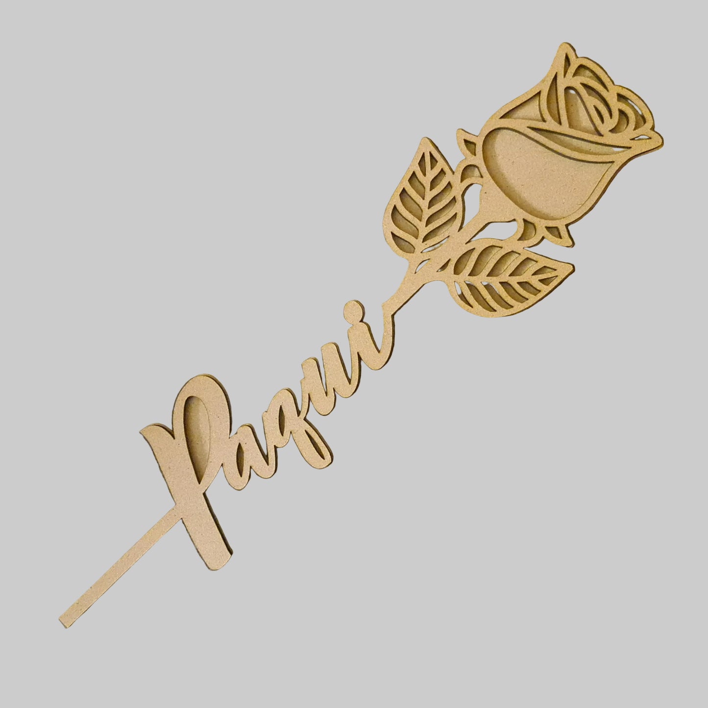 Rosa con su nombre - Personalizable