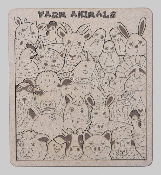 Puzles 2D - Animales de Granja