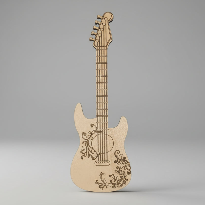 Guitarras decorativas porta-púas