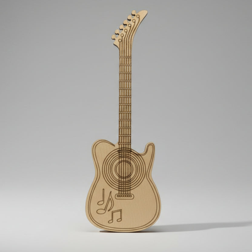 Guitarras decorativas porta-púas