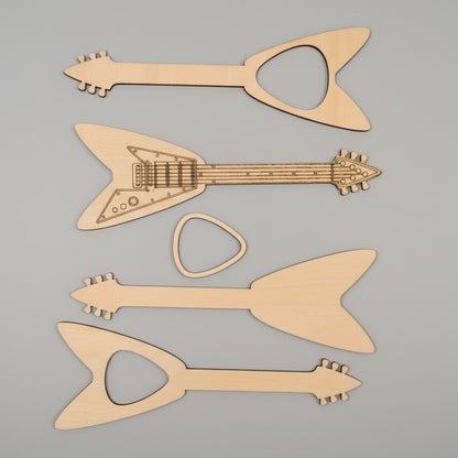Guitarras decorativas porta-púas