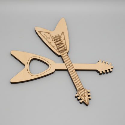 Guitarras decorativas porta-púas