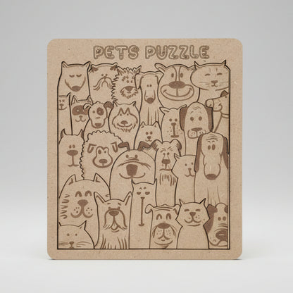 Puzles 2D - Mascotas - Modelo 2